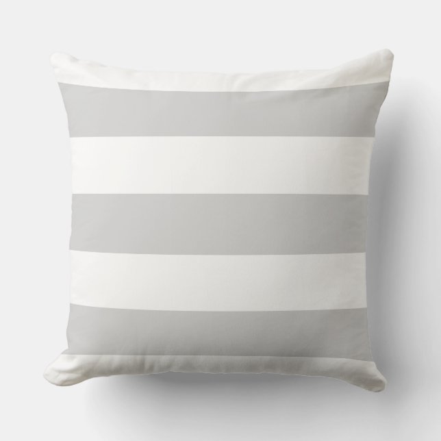 Coussin Gris et blanc (Recto)