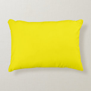 Coussin gris et jaune uni