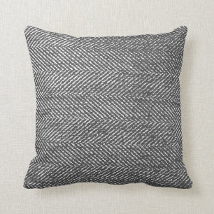 Coussin Gris et squelette blanc