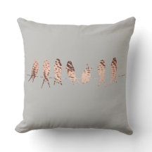 Gris Faux Cuivre avec des oiseaux sur fil