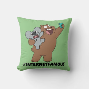 Coussin Grizz & Nom Nom - #InternetFamous