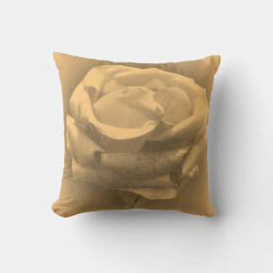 Coussin Gros plan Rose vintage