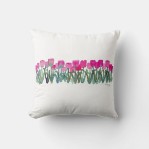 Coussin Grosse de tulipe rose