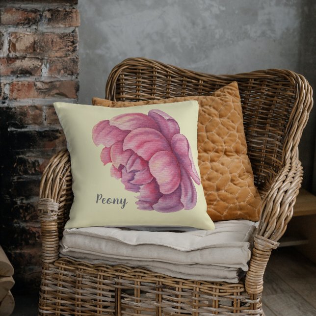 Coussin Grosse floraison rose Peony (Créateur téléchargé)