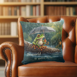 Coussin Grosse grenouille de Whimsical Cottagecore Le mond