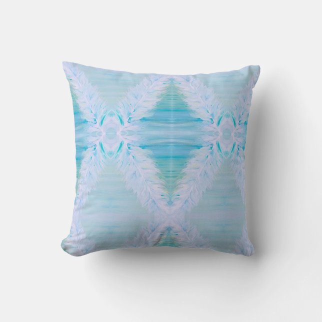 Coussin Grosse plume blanche (Recto)