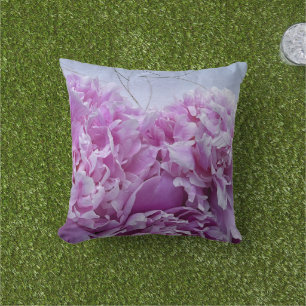 Coussin Groupe de pivoines roses