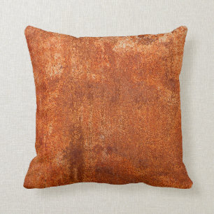 Coussin Grunge texture métal rouillé. Corrosion rouillé