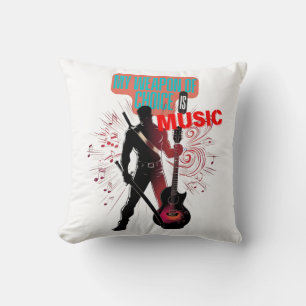 Coussin Guerrier de musique
