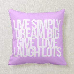 Coussin Guillemets inspirants et motivants