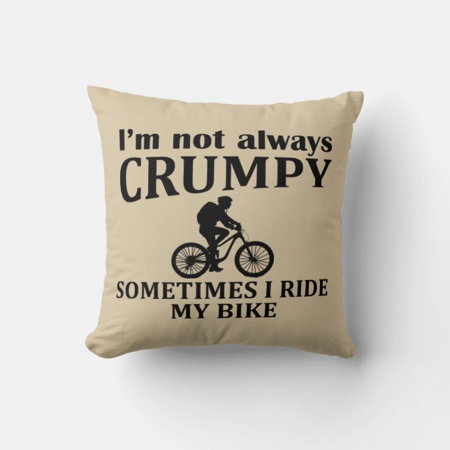Coussin Guillemets motocyclistes amusants (Recto)