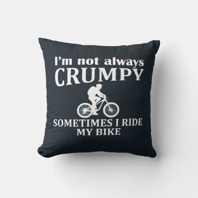Coussin Guillemets motocyclistes amusants (Recto)