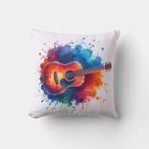 Guitare colorée