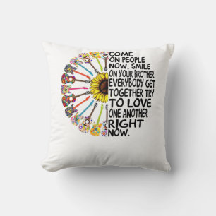 Coussin Guitare Lover Cadeau de guitare florale acoustiq