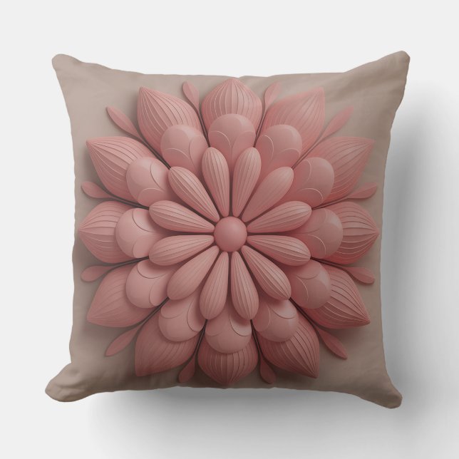 Coussin Gunungan Petal Echo 3D Batik Motif (Recto)