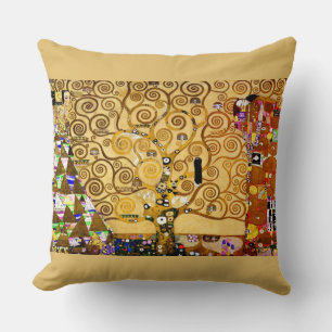 Coussin Gustav Klimt Arbre de Vie : Symboliste Art Nouveau