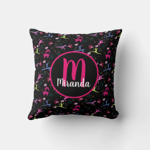 Coussin Gymnastique amusant Imprimer Monogramme
