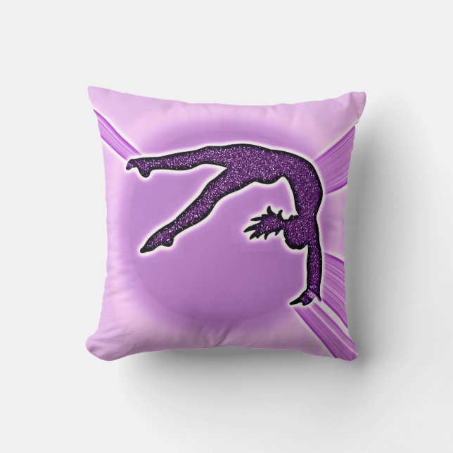Coussin Gymnastique violette Faux Épervier Jeu d'oreiller (Recto)