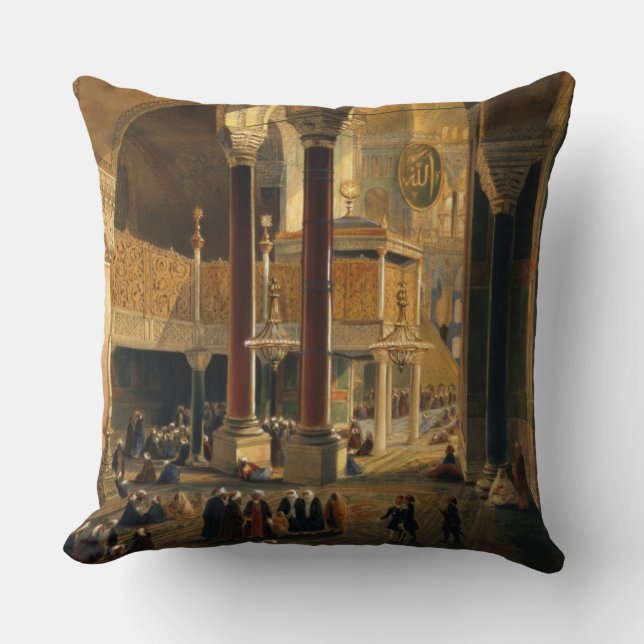 Coussin Haghia Sophia, plat 8 : la galerie et le b (Recto)