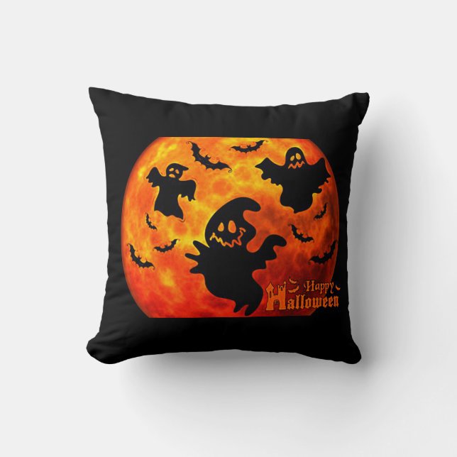 coussin Halloween 16x16. (Recto)