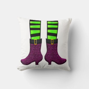 Coussin Halloween 31 Octobre Décor Chaussures de sorcière 