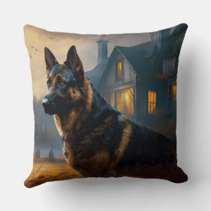 Coussin Halloween allemand mouton effrayant