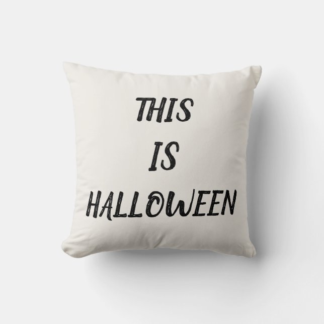 Coussin Halloween amusant et heureux (Recto)