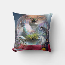 Halloween boule de cristal Jeu d'oreiller