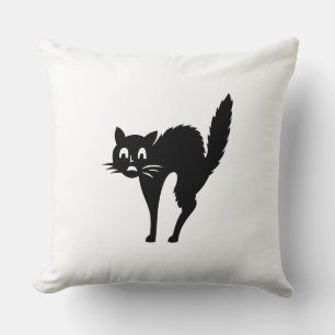 Coussin Halloween chat noir