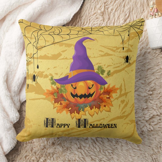 coussin Halloween (Citrouille) de 20 po x 20 po (Couverture)