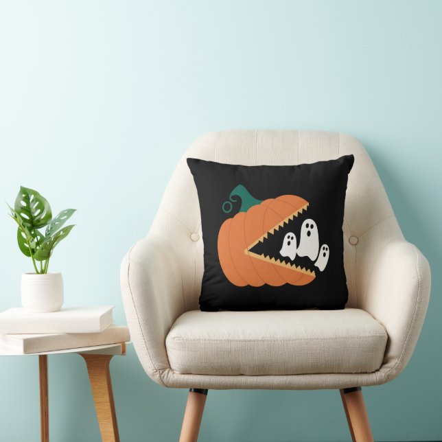 Coussin Halloween Citrouille Funny Fantômes Garçons Enfant (Chaise)