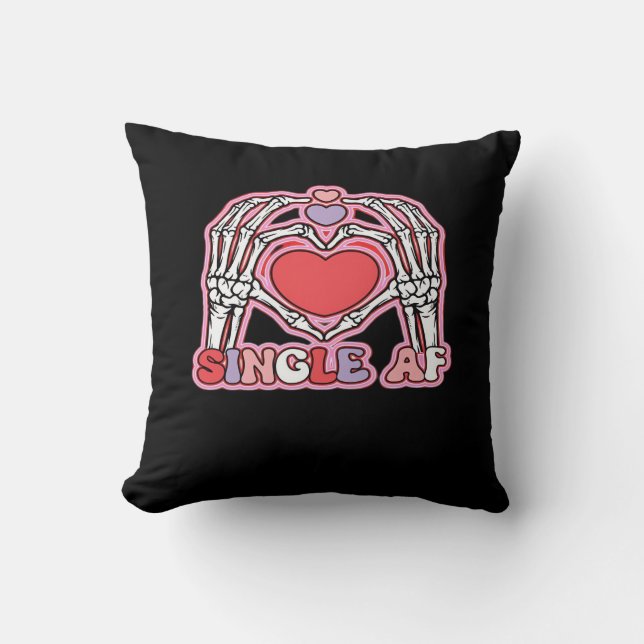 Coussin Halloween classique - Squelette Éffrayant design (Recto)