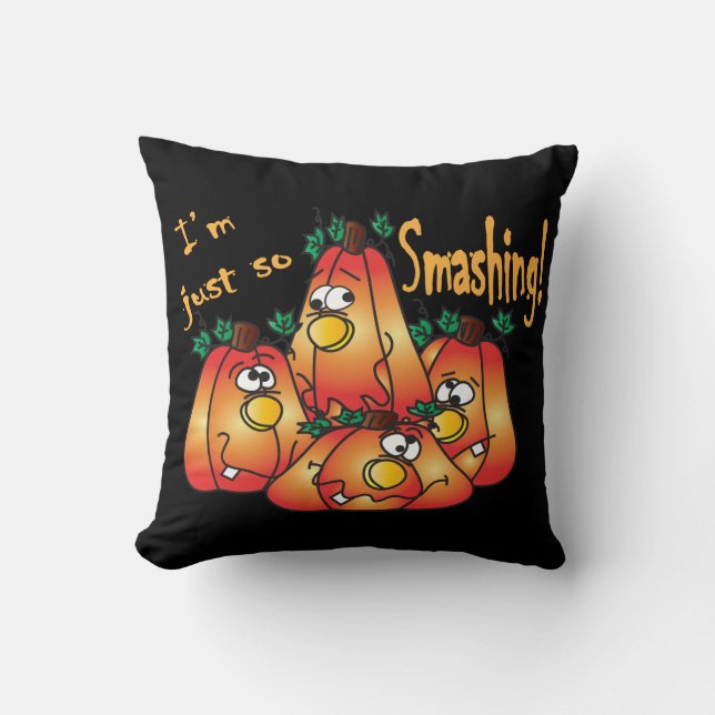 Coussin Halloween - Conception Citrouille (Recto)