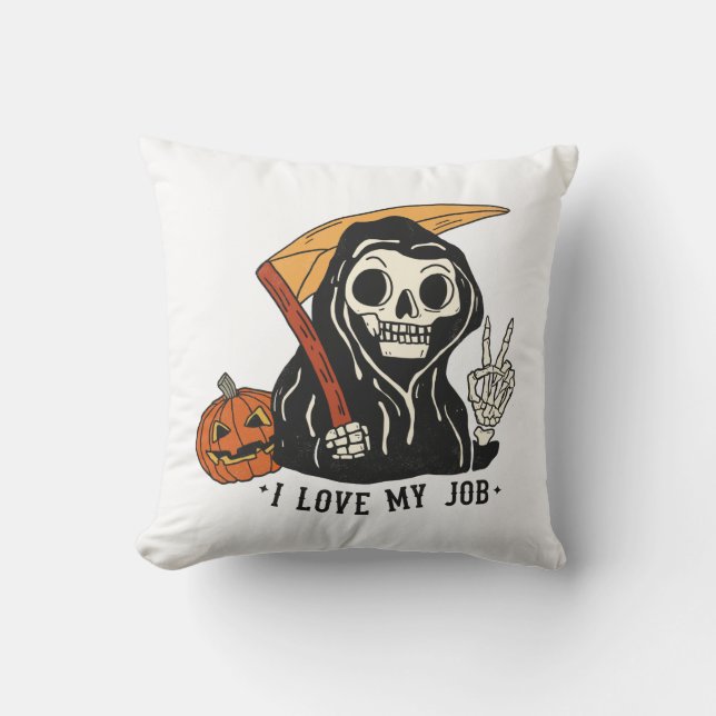 Coussin Halloween de la mort mûre (Recto)