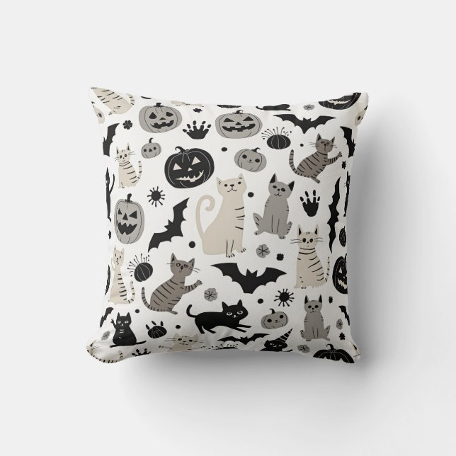 Coussin Halloween du chat #1 (Recto)