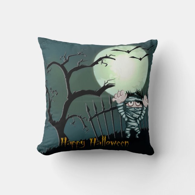 Coussin Halloween effrayant (Recto)