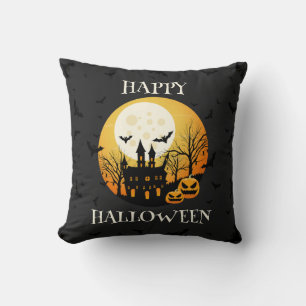 Coussin Halloween éffrayant et heureux