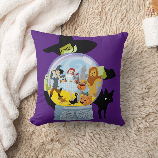 Coussin Halloween en cristal de sorcière méchante (Couverture)