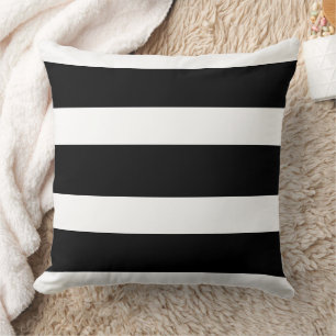 Coussin Halloween en noir et blanc gras