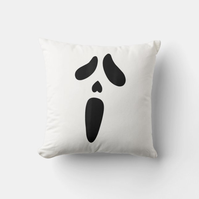 Coussin Halloween Ghost Scary Face Holiday (Recto)