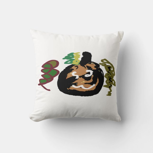 Coussin Halloween jack o 'lantercafé (Recto)