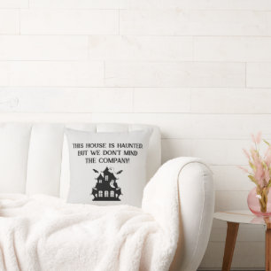 Coussin Halloween joyeuse et drôle Maison hantée