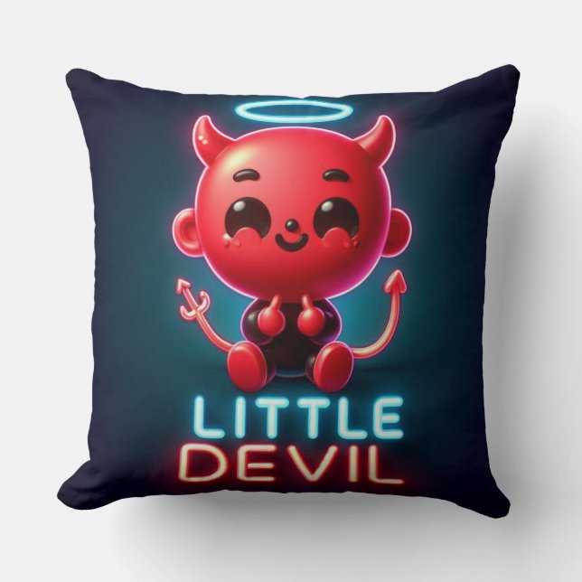 Coussin Halloween Little Red Devil (Recto)