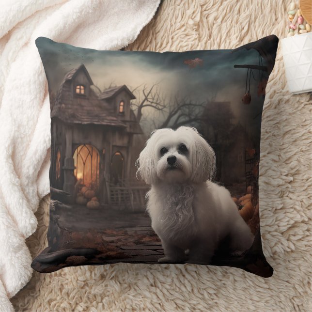 Coussin Halloween maltais épouvantable (Couverture)