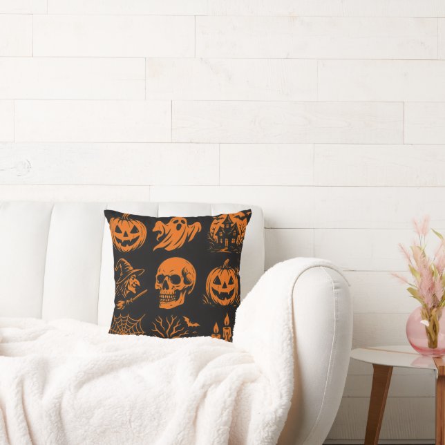 Coussin Halloween pliow with various images (Canapé)