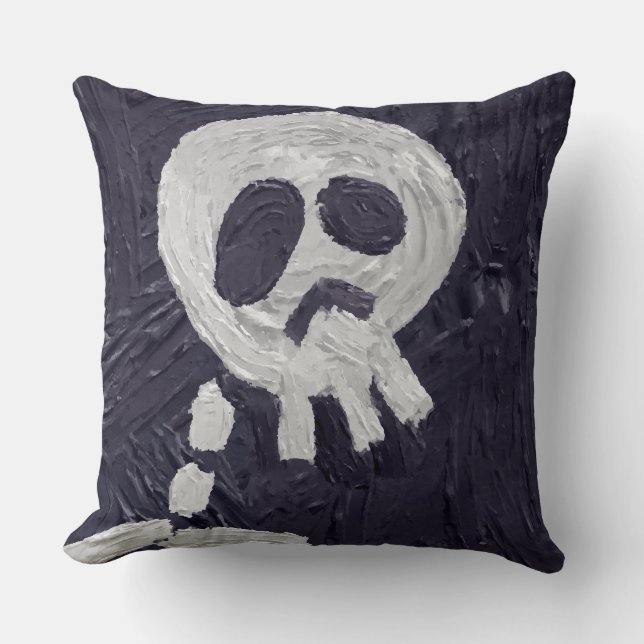 Coussin halloween skeleton (Recto)