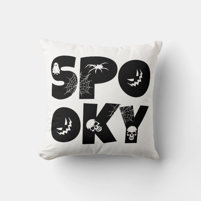 Coussin Halloween spooky  (Recto)