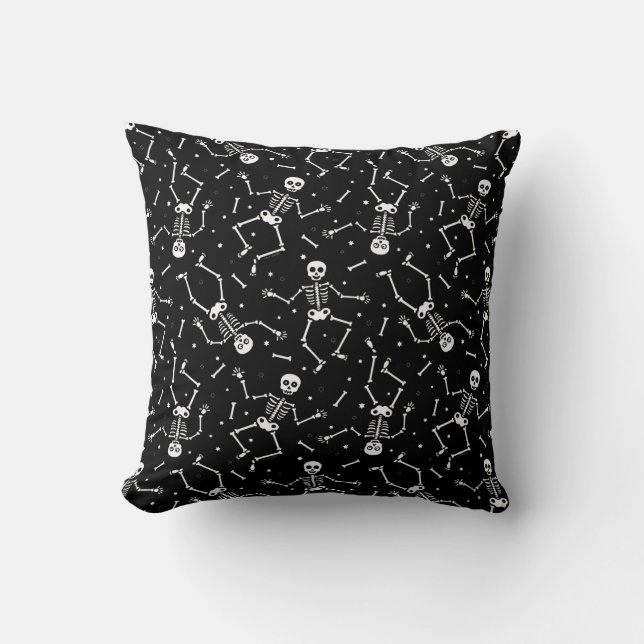 Coussin Halloween squelette Motif (Recto)