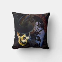 Coussin Halloween Talking Board Skeleton Pillow
