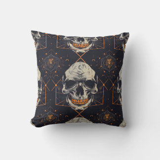 Coussin Halloween Thème Crâne Jeu d'oreiller